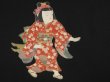 Photo4: 5315T03z610 Vintage Japanese Kimono Silk HAORI  Black (4)