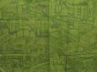 Photo3: 5315T04z430 Vintage Japanese Kimono Silk HAORI House Moss green (3)
