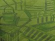 Photo6: 5315T04z430 Vintage Japanese Kimono Silk HAORI House Moss green (6)