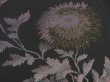 Photo4: 5315T09z660 Vintage Japanese Kimono Silk HAORI Chrysanthemum Black (4)