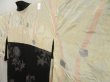 Photo8: 5315T09z660 Vintage Japanese Kimono Silk HAORI Chrysanthemum Black (8)