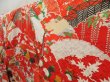 Photo2: 5315T13z1080 Vintage Japanese Kimono Silk FURISODE Chrysanthemum Tomato red (2)
