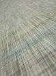 Photo4: 2N05z70  Japanese Kimono Silk TSUMUGI FABRIC  Light green 61.4x14.6 (4)