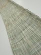 Photo1: 2N07z30  Japanese Kimono Silk TSUMUGI FABRIC  Light green 55.1x7.3 (1)
