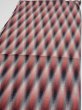 Photo3: 2N01z50 Vintage Japanese Kimono Silk  FABRIC  Red, Gray, Black 39.0x14.0 (3)