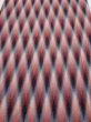 Photo1: 2N05z80 Vintage Japanese Kimono Silk  FABRIC  Red, Gray, Black 64.2x14.2 (1)
