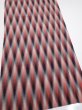 Photo2: 2N06z80 Vintage Japanese Kimono Silk  FABRIC  Red, Gray, Black 64.2x14.0 (2)