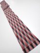 Photo5: 2N09z60 Vintage Japanese Kimono Silk  FABRIC  Red, Gray, Black 78.7x7.1 (5)