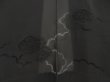 Photo3: 5316T01z320 Vintage Japanese Kimono Silk See through HAORI Flowers Black (3)