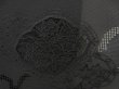 Photo4: 5316T01z320 Vintage Japanese Kimono Silk See through HAORI Flowers Black (4)
