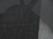 Photo4: 5316T03z280 Vintage Japanese Kimono Silk See through HAORI Leaf Black (4)