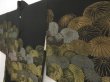 Photo2: 5316T06z560 Vintage Japanese Kimono Silk HAORI Chrysanthemum Black (2)