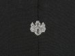 Photo5: 5316T06z560 Vintage Japanese Kimono Silk HAORI Chrysanthemum Black (5)