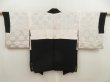 Photo7: 5316T06z560 Vintage Japanese Kimono Silk HAORI Chrysanthemum Black (7)
