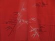 Photo3: 5316T08z300  Japanese Kimono Silk See through HAORI Maple Dark red (3)