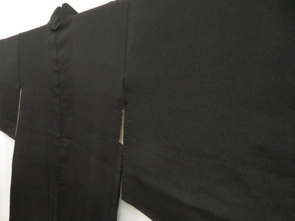 Photo7: 5316T09z410 Vintage Japanese Kimono Silk HAORI Ogre Black (7)