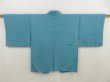 Photo1: 5316T10z560 Vintage Japanese Kimono Silk HAORI Tree Water blue (1)
