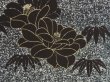 Photo4: 5316T11z650 Vintage Japanese Kimono Silk HAORI Camellia Black (4)