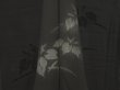 Photo3: 5320T01z300 Vintage Japanese Kimono Silk See through HAORI Paulownia Black (3)