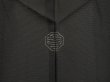 Photo5: 5320T01z300 Vintage Japanese Kimono Silk See through HAORI Paulownia Black (5)
