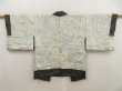 Photo6: 5320T02z430 Vintage Japanese Kimono Silk HAORI Wave Black (6)