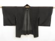 Photo6: 5320T03z300 Vintage Japanese Kimono Silk See through HAORI Shibakusa Black (6)