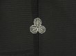 Photo5: 5320T05z370 Vintage Japanese Kimono Silk See through HAORI  Black (5)