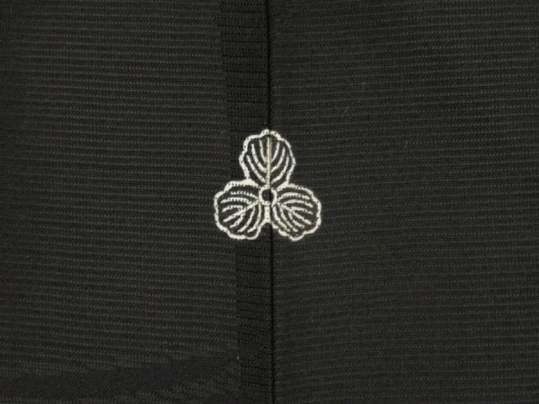 Photo5: 5320T05z370 Vintage Japanese Kimono Silk See through HAORI  Black (5)