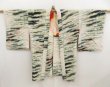 Photo5: 5320T06z590 Vintage Japanese Kimono Silk HAORI  Off-white (5)