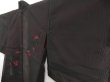 Photo2: 5320T07z240 Vintage Japanese Kimono Silk See through HAORI Flower Black (2)