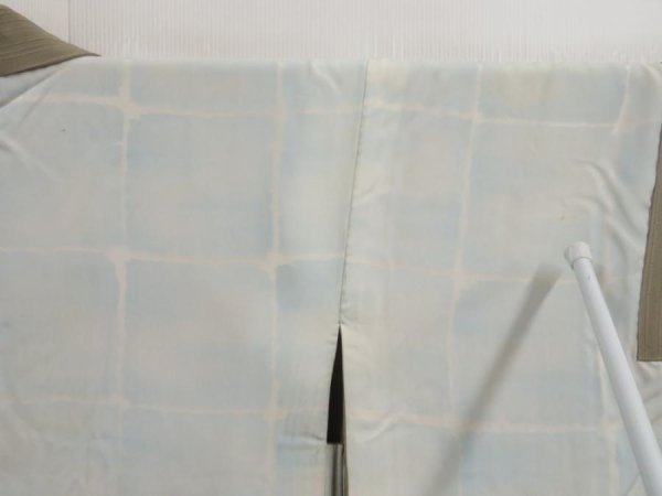 Photo8: 5320T08z580 Vintage Japanese Kimono Silk HAORI Bamboo Green-Gray (8)