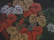 Photo4: 5320T09z450 Vintage Japanese Kimono Silk HAORI Paulownia Black (4)