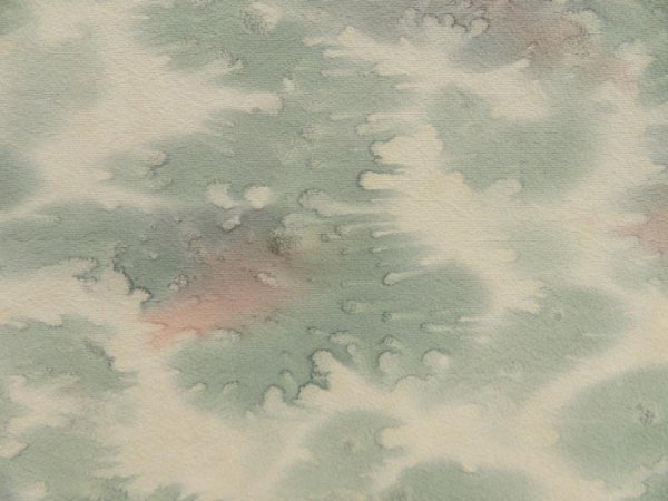 Photo4: 5320T10z530 Vintage Japanese Kimono Silk HAORI  Off-white (4)