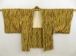 Photo5: 5320T12z530 Vintage Japanese Kimono Silk HAORI  Dark olive (5)