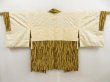 Photo6: 5320T12z530 Vintage Japanese Kimono Silk HAORI  Dark olive (6)
