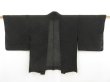 Photo1: 5321T05z230 Vintage Japanese Kimono Silk See through HAORI Karakusa Black (1)