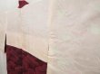 Photo7: 5321T07z490 Vintage Japanese Kimono Silk HAORI  Red-Pink (7)