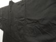 Photo2: 5321T08z520 Vintage Japanese Kimono Silk Men's HAORI Plain Black (2)