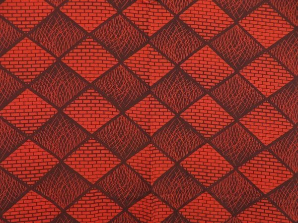 Photo3: 5321T09z550 Vintage Japanese Kimono Silk HAORI  Orangered (3)