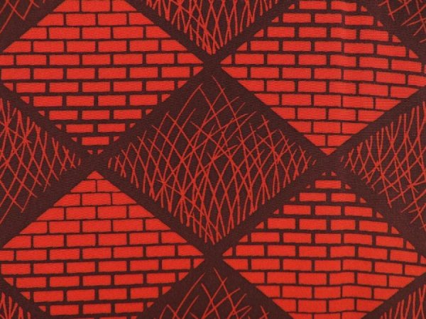 Photo4: 5321T09z550 Vintage Japanese Kimono Silk HAORI  Orangered (4)