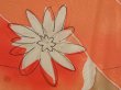 Photo4: 5321T11z530 Vintage Japanese Kimono Silk HAORI Flower Coral orange (4)