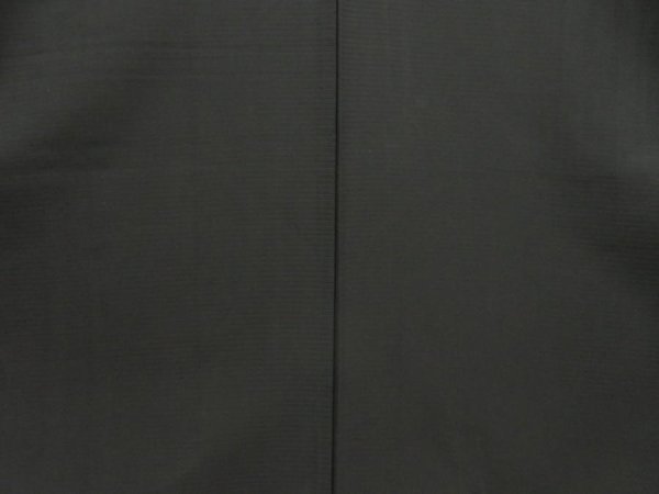 Photo5: 5321T01z590  Japanese Kimono Silk See through KUROMONTSUKI Plain Black (5)