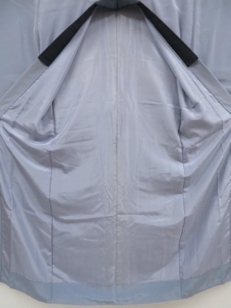 Photo8: 5326T01z480  Japanese Kimono Silk Men's JUBAN  Dull light blue (8)