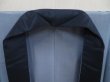 Photo7: 5326T02z390  Japanese Kimono Silk Men's JUBAN Pine Steel blue (7)