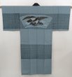 Photo1: 5326T03z490  Japanese Kimono Silk Men's JUBAN Hawk Blue-Gray (1)