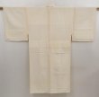 Photo1: 5326T04z610 Vintage Japanese Kimono Silk Men's JUBAN Plain Off-white (1)