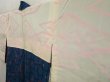 Photo7: 5326T06z590 Vintage Japanese Kimono Silk HAORI Flower Navy (7)