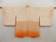 Photo6: 5326T07z560 Vintage Japanese Kimono Silk HAORI Sunset Light orange (6)