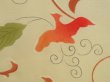 Photo4: 5326T08z520 Vintage Japanese Kimono Silk HAORI Phoenix Lime yellow (4)