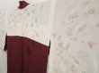 Photo7: 5326T09z610 Vintage Japanese Kimono Silk HAORI  Dark grape (7)